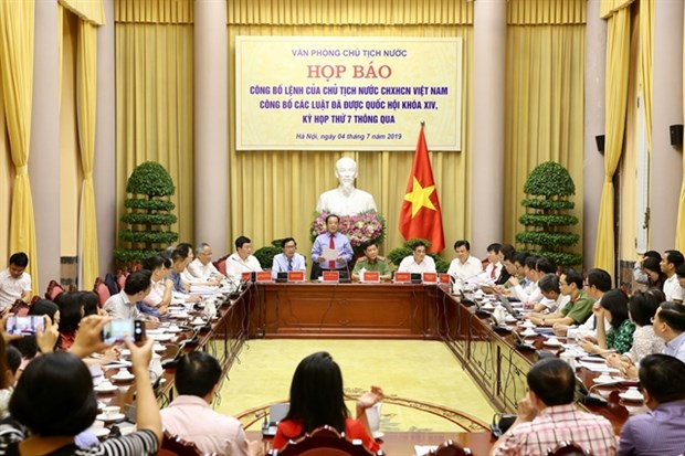 President’s order on promulgation of seven laws hinh anh 1