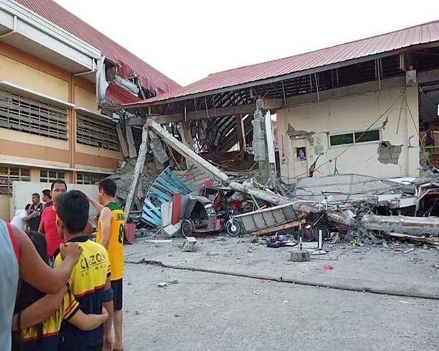 51 injured as 5.8-magnitude quake rocks southern Philippines hinh anh 1