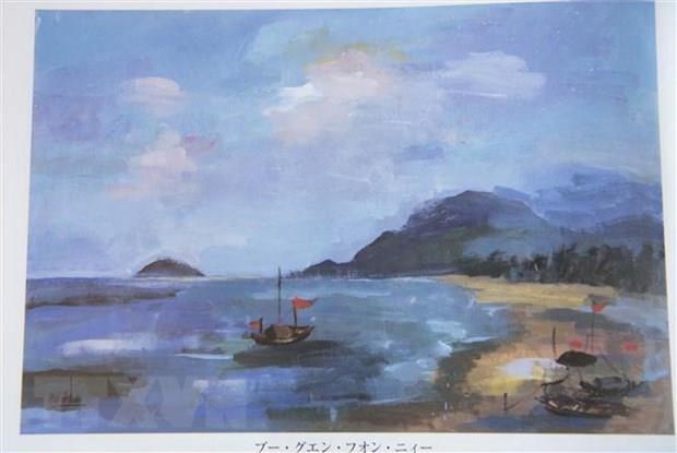 Vietnamese student’s painting exhibited in Japan hinh anh 1