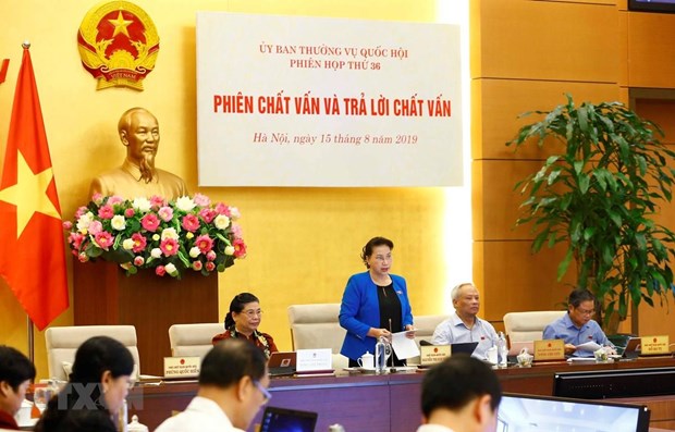 NA Standing Committee starts Q&A session at 36th meeting hinh anh 1