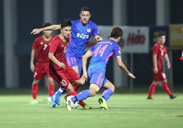 Vietnam’s U22 team defeat Kitchee SC in friendly match hinh anh 1