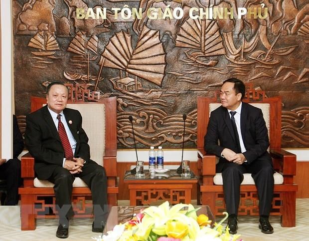 Vietnam, Laos share experience in state management of religious affairs hinh anh 1