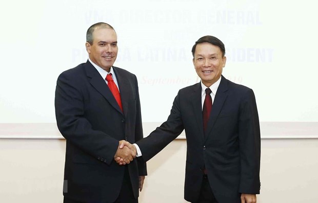 Vietnamese, Cuban news agencies seek stronger partnership hinh anh 1