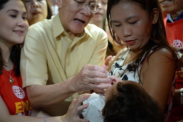 Philippines begins polio vaccination campaign hinh anh 1