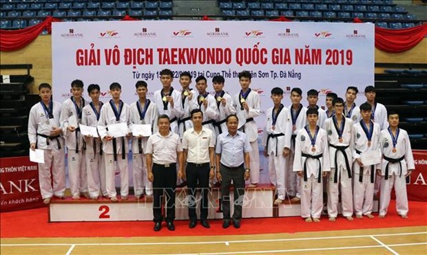 2019 national taekwondo champs closes in Da Nang hinh anh 1