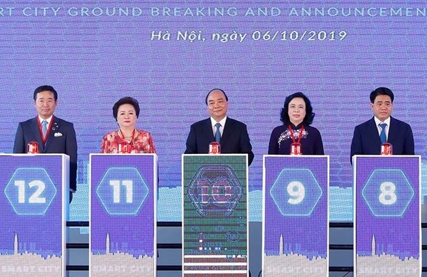 Groundbreaking ceremony for first smart city project in Hanoi hinh anh 1