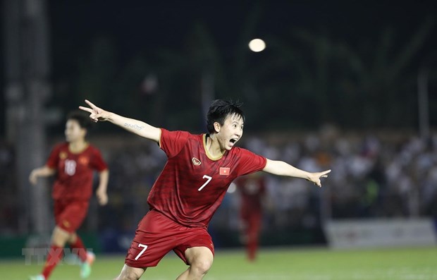 Vietnam women enter SEA Games football’s final with win over Philippines hinh anh 1