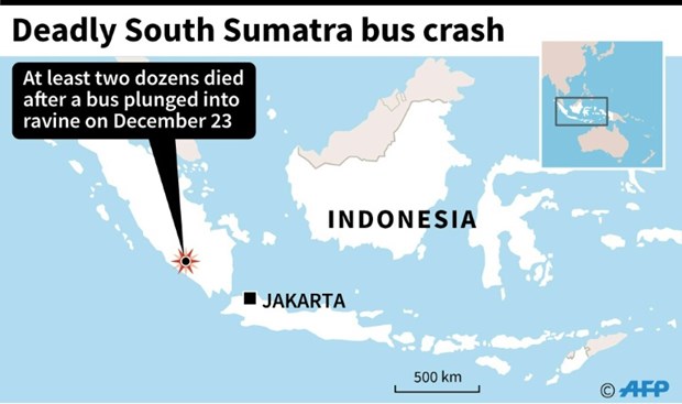 At least 24 die in bus accident in Indonesia hinh anh 1