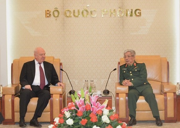 Deputy Defence Minister hosts Russian Ambassador hinh anh 1