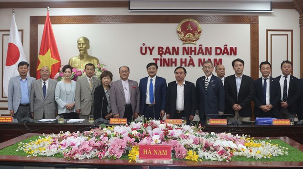 Japan’s friendship association learns about investment climate in Ha Nam hinh anh 1