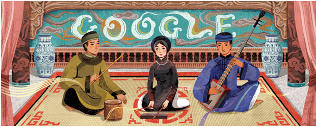 Google Doodles honours Vietnam’s ca tru art hinh anh 1