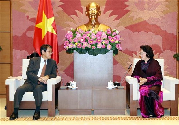 National Assembly Chairwoman receives out-going Japanese Ambassador hinh anh 1