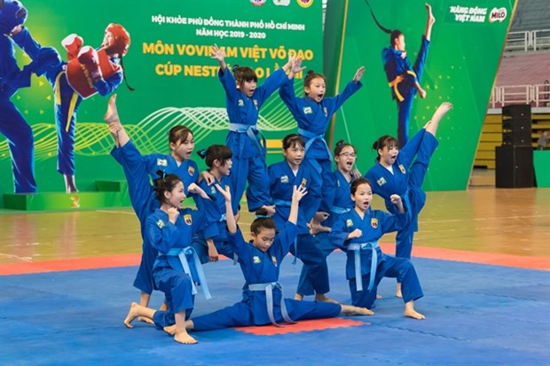 Student Vovinam tournament begins in HCM City hinh anh 1