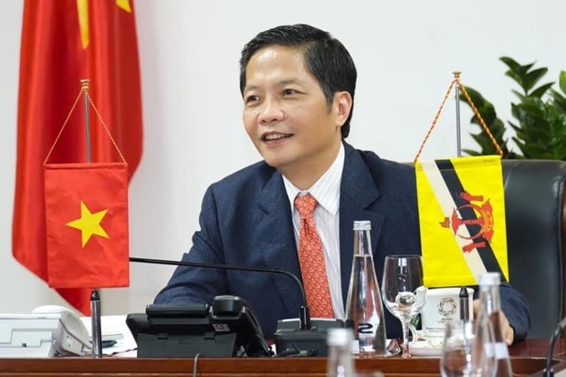 Vietnam, Brunei agree to strive for prompt opening of trade routes hinh anh 1