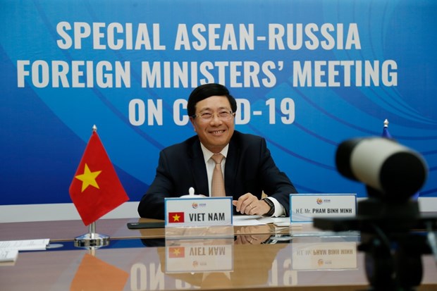 Special ASEAN-Russia Foreign Ministers’ Meeting on COVID-19 held hinh anh 1