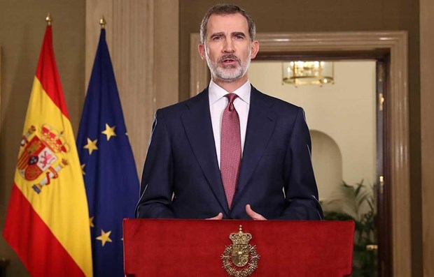 Ambassador presents credentials to King of Spain hinh anh 1