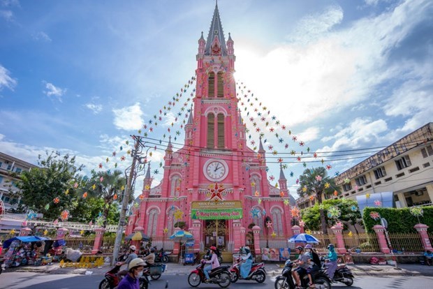 Church in HCM City among the world's best 'pink' destinations hinh anh 1