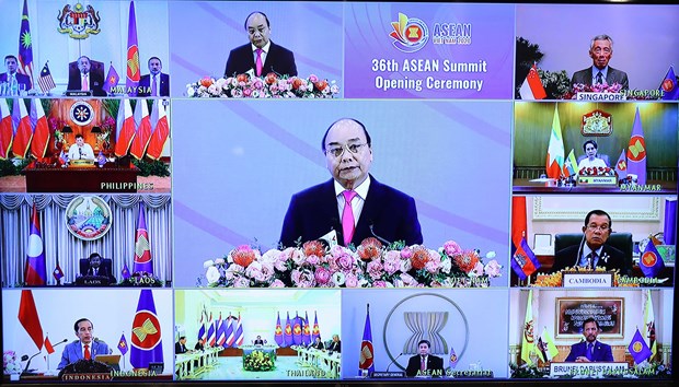 36th ASEAN Summit opens in Hanoi hinh anh 1