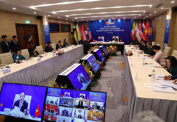 Chairman Press Statement of ASEAN leaders' special session at 36th ASEAN Summit on Women's Empowerment in Digital Age hinh anh 1