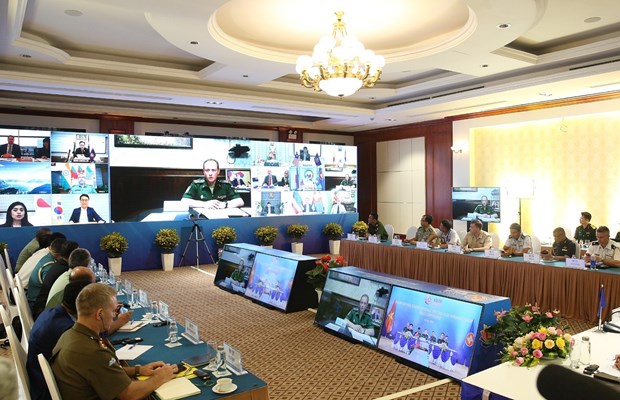 ASEAN Defence Senior Officials’ Meeting Plus Working Group held video conference hinh anh 1