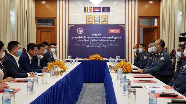 Metfone supplies teleconferencing system to Cambodia’s gendarmerie hinh anh 1
