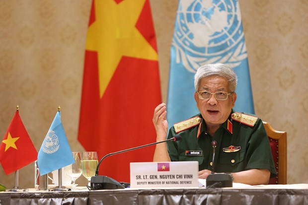 Deputy Defence Minister holds virtual meeting with UN Under-Secretary General hinh anh 1