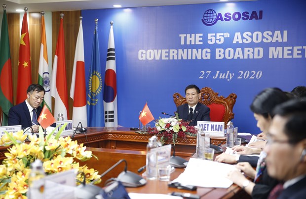 ASOSAI Governing Board holds 55th meeting online hinh anh 1