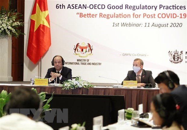 Webinar seeks better regulation for economic growth amid COVID-19 hinh anh 1
