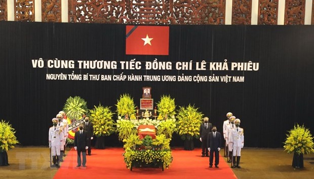 National mourning held for former Party leader Le Kha Phieu hinh anh 1