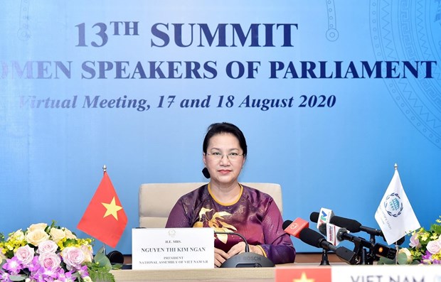 NA Chairwoman Nguyen Thi Kim Ngan attends 13th summit of world’s NA female heads hinh anh 1