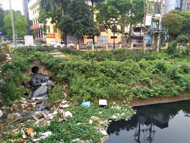 Hanoi's river water remains polluted hinh anh 1