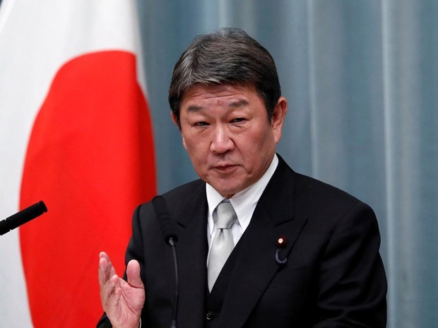 Japan calls for peaceful settlement of East Sea issue hinh anh 1