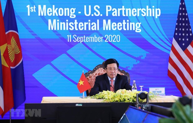 First Mekong-US Partnership Ministerial Meeting held virtually hinh anh 1