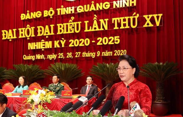 Top legislator attends Quang Ninh Party organisation’s congress hinh anh 1