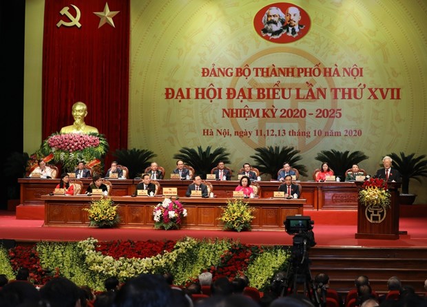 17th Party Congress of Hanoi kicks off hinh anh 1