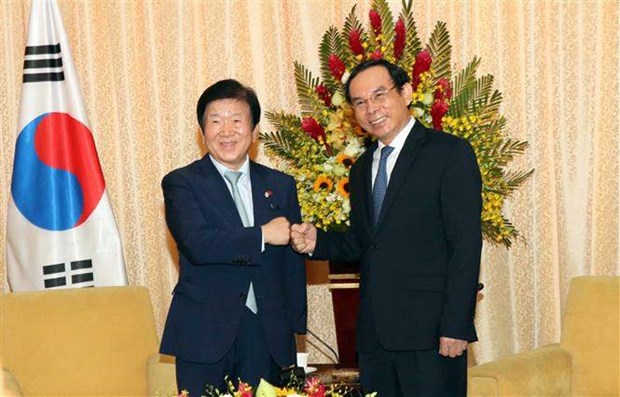 HCM City leader meets Korean top legislator hinh anh 1