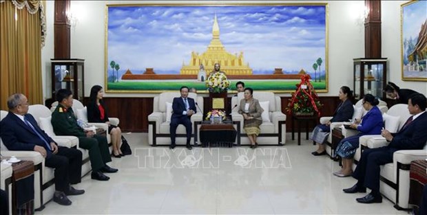 Vietnamese Ambassador congratulates Laos on 45th National Day hinh anh 1