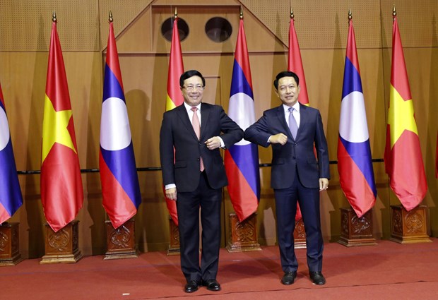 Vietnam, Laos hold foreign ministerial-level political consultation hinh anh 1