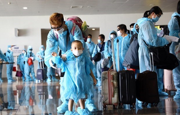 Over 240 Vietnamese citizens brought home from Malaysia hinh anh 1