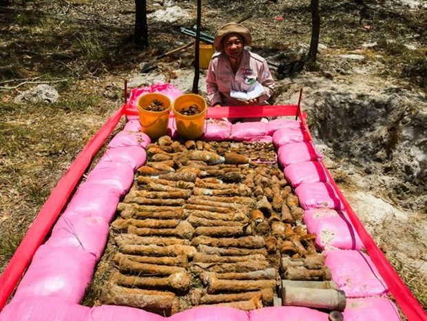 Quang Tri: 150 UXO pieces defused hinh anh 1
