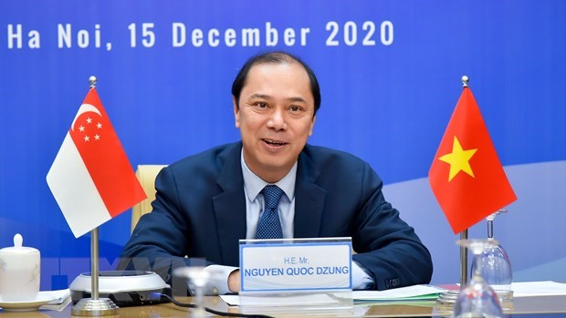 Vietnam, Singapore hold 13th political consultation hinh anh 1