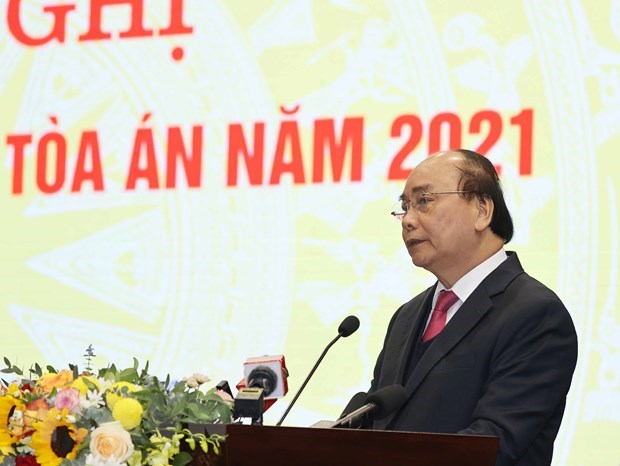 PM asks court sector to become “stronghold of justice” hinh anh 1