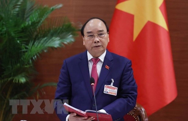 Lao PM sends congratulations to PM Nguyen Xuan Phuc hinh anh 1