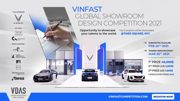 Vinfast seeks excellent designs for its global showrooms hinh anh 1