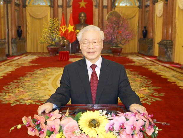 Top leader’s greetings on the Year of the Buffalo hinh anh 1