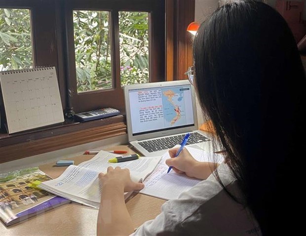 HCM City's students to continue online study after Tet over COVID-19 concerns hinh anh 1