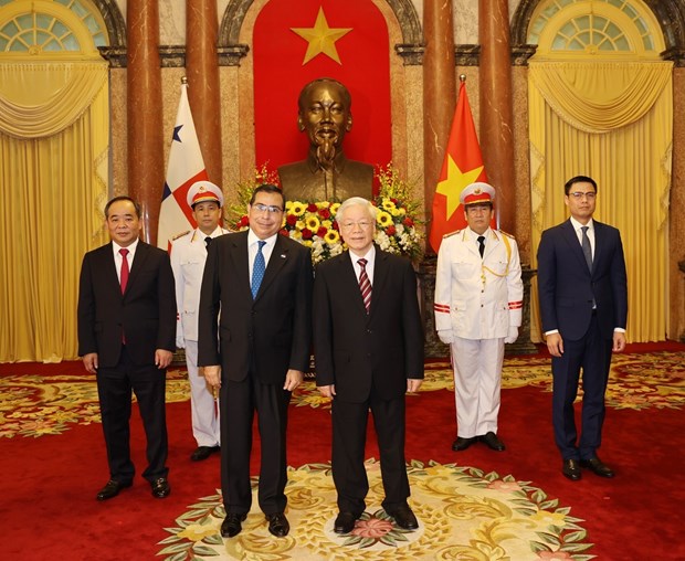Top leader hosts newly-accredited ambassadors hinh anh 1
