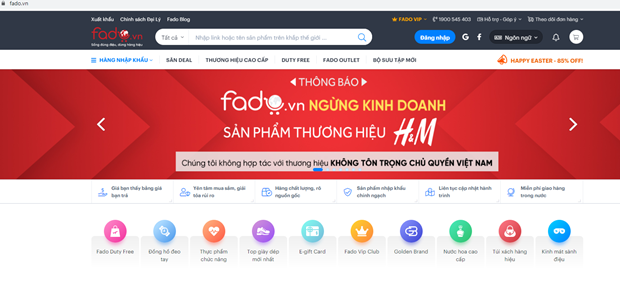 Fado.vn stops trading H&M products over map with nine-dash line hinh anh 1