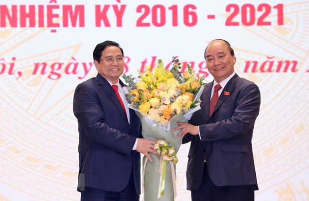 Ceremony held for handover of duty to new Prime Minister hinh anh 1