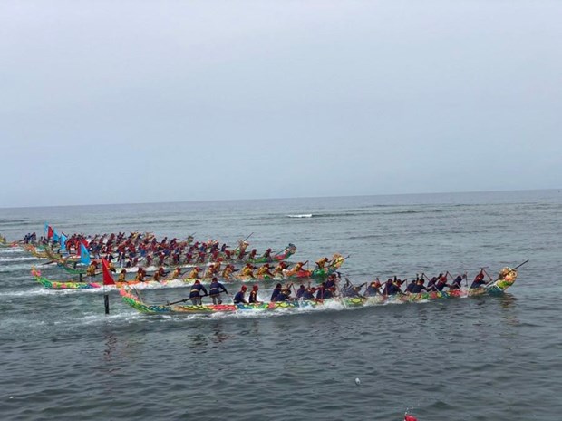 Ly Son island district’s boat racing festival becomes national heritage hinh anh 1